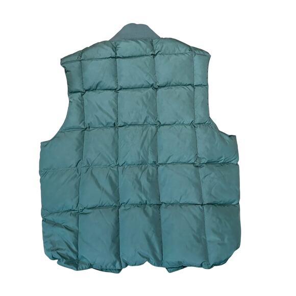 Vintage Cabelas Down Puffer Vest Womens Size Small Pistachio Green Full Zip - Picture 4 of 4